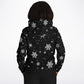 Black Snowflakes Hoodie Unisex (W)