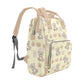 Pale Yellow Bears Multipurpose Backpack/Diaper Bag