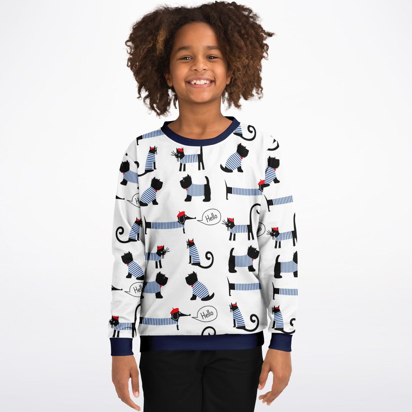 Marine Dogs&Cats Kids Sweatshirt