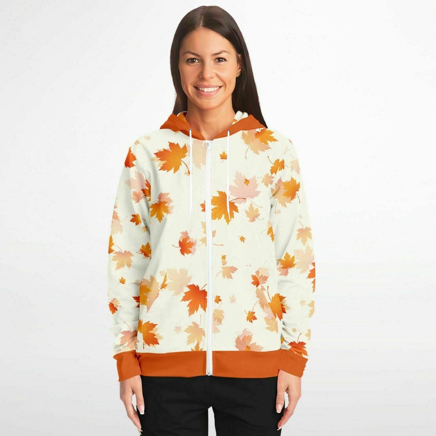 Fall Leaves Unisex Zip Hoodie