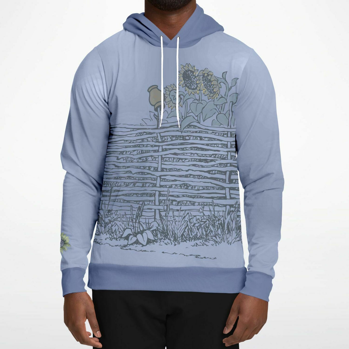 Village Fence 2 Grey Hoodie Unisex