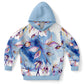 Blue Leaves Bright Kids Hoodie