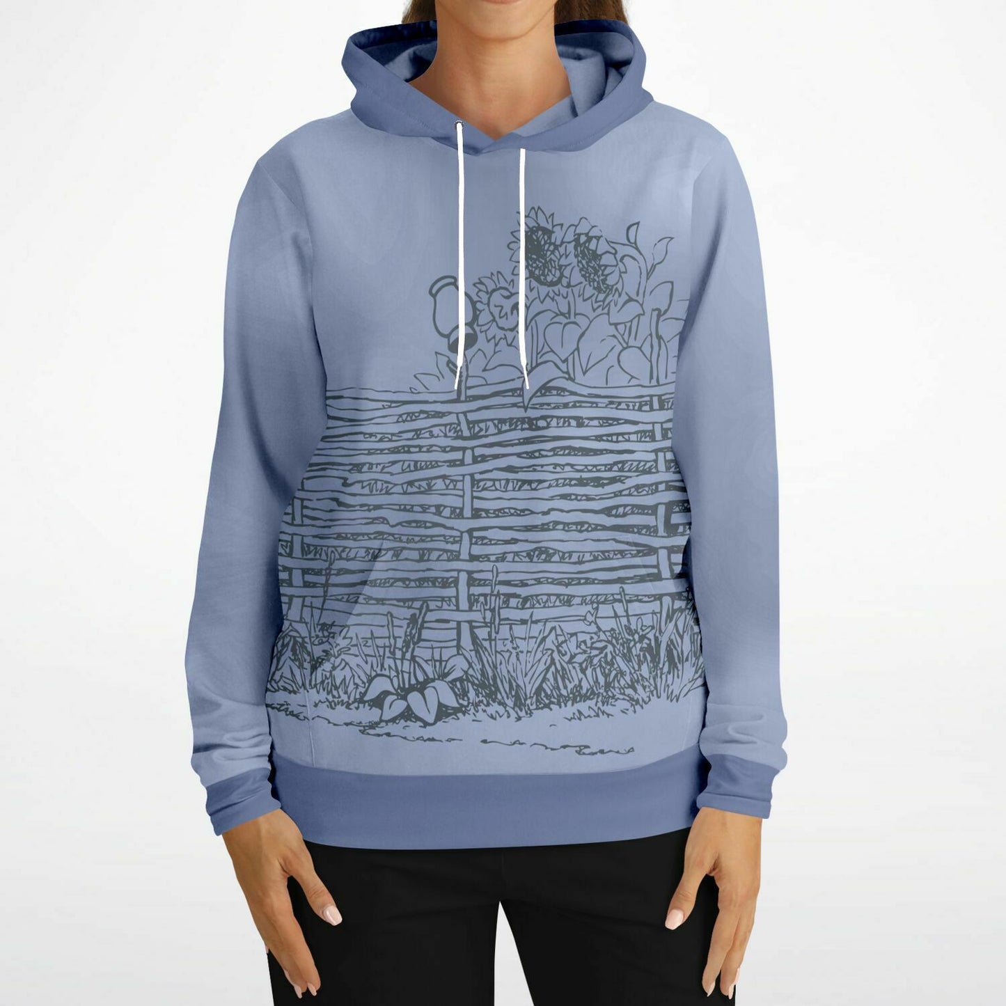 Village Fence Grey Hoodie Unisex (2 variants)