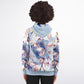Blue Leaves Zip Hoodie - original
