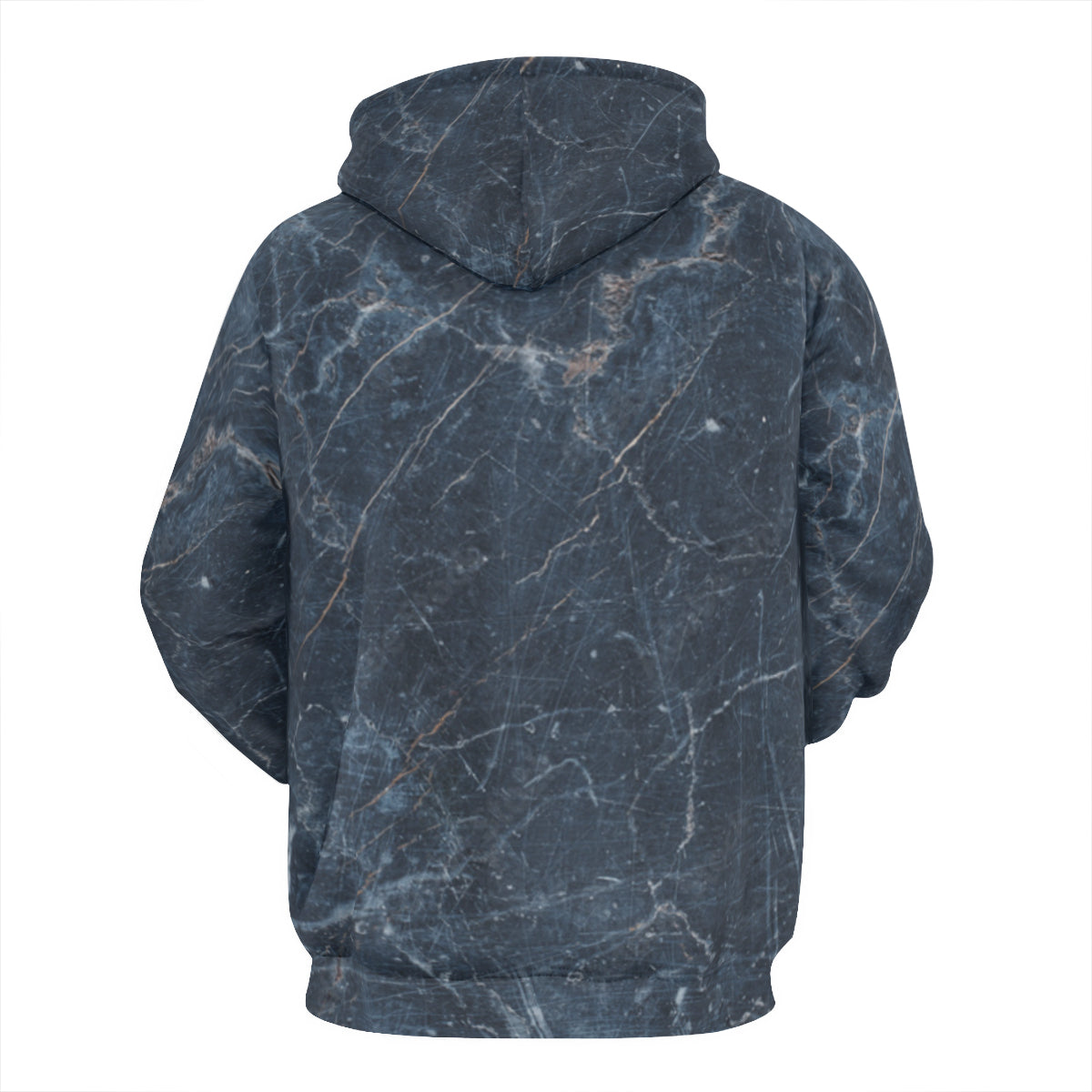 Marble Cotton Hoodie - grey