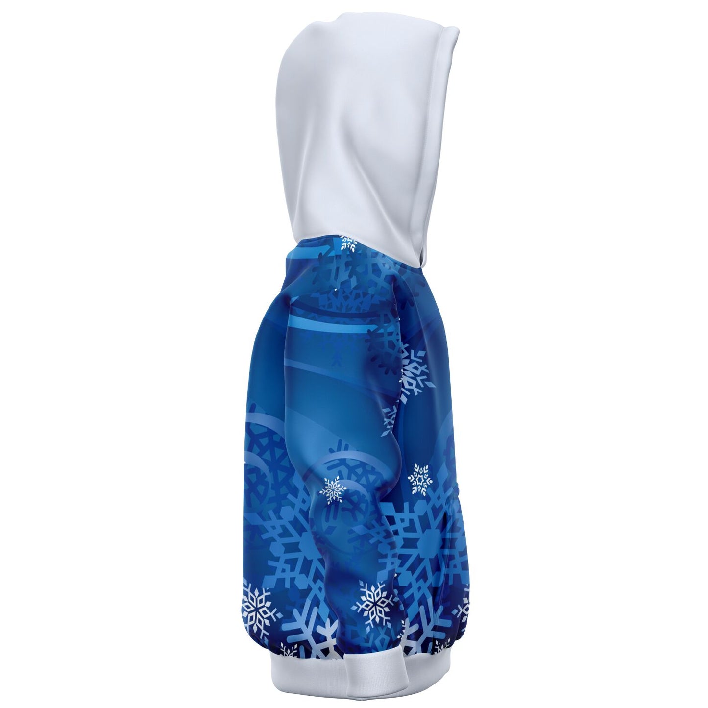 Blue Snowflakes Kids Hoodie 2