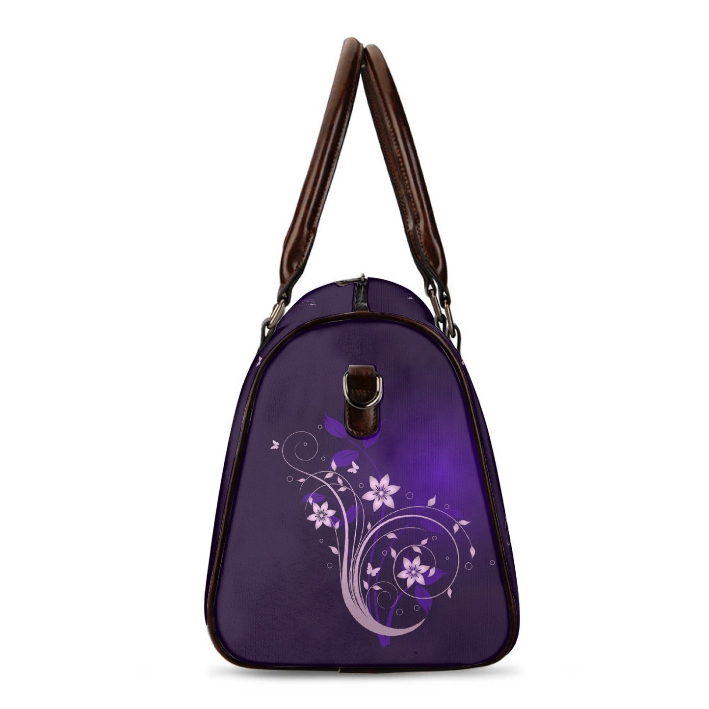 Purple Flower Swirl Travel Bag (Small and Medium)