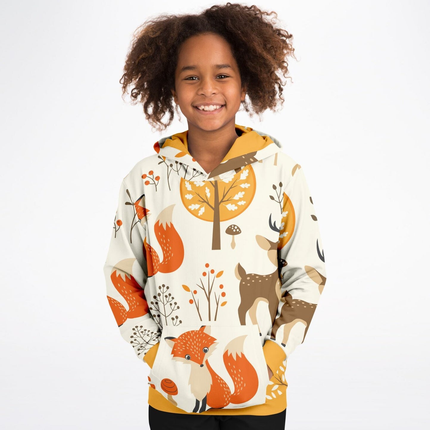 Fall Animals Kids Hoodie