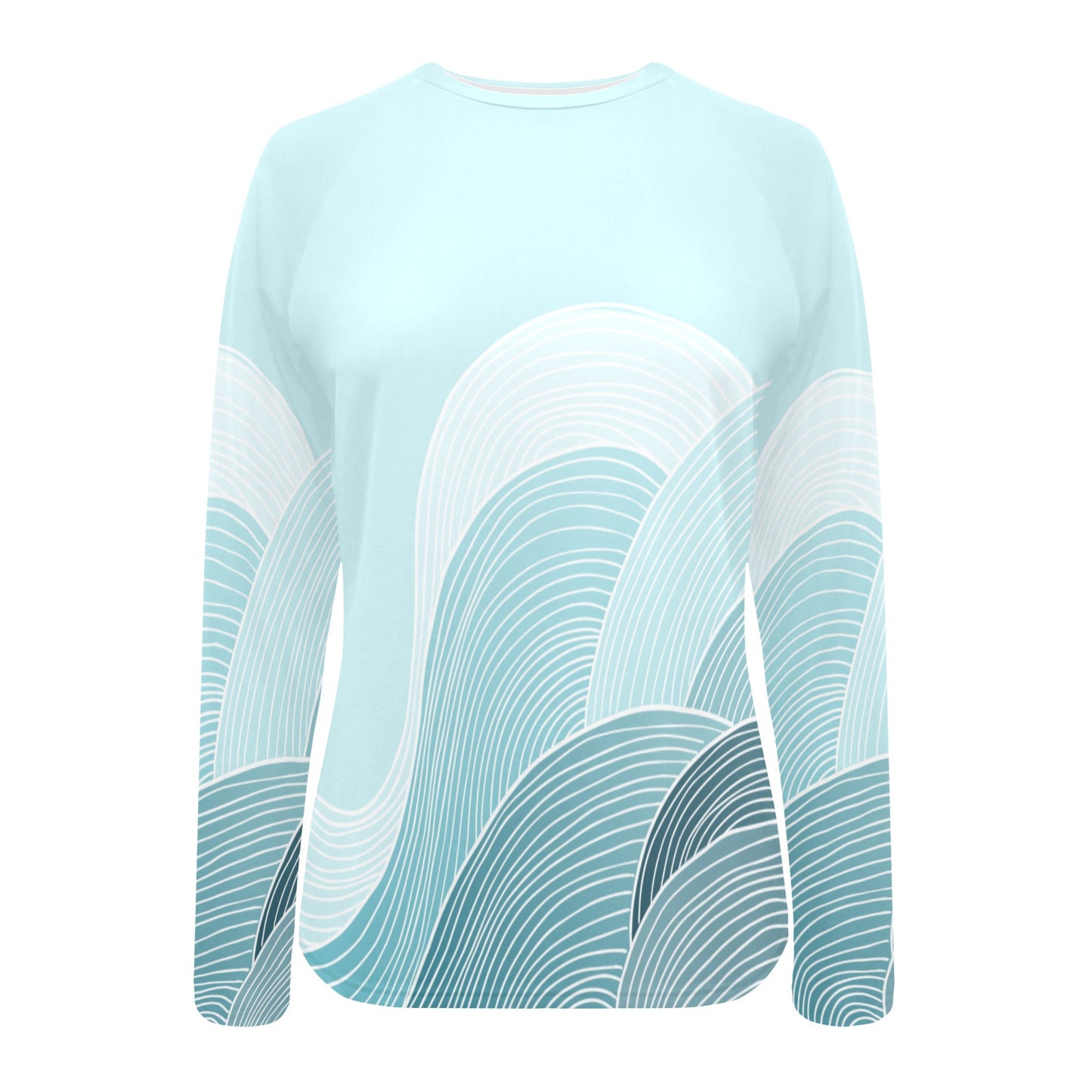 Turquoise Waves Women's Swim Shirt