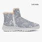 Silver Fur Zipper Boots