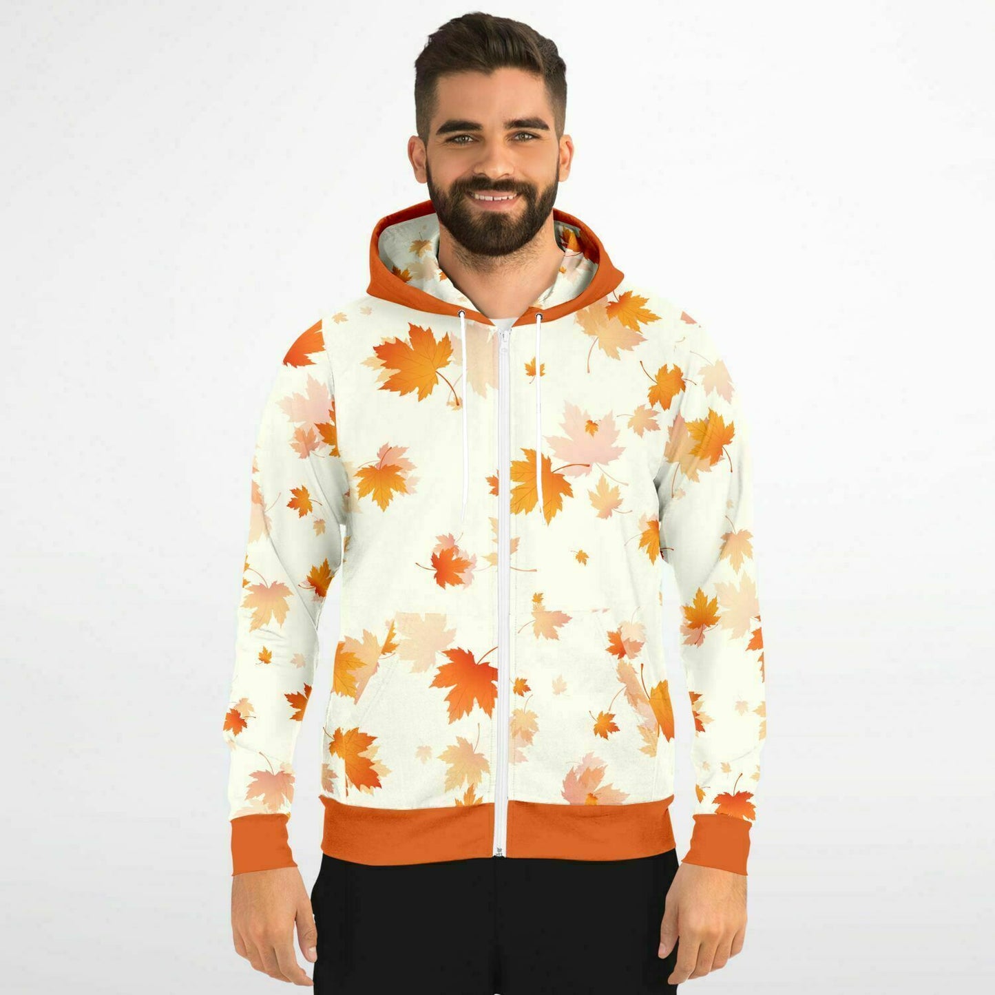 Fall Leaves Unisex Zip Hoodie