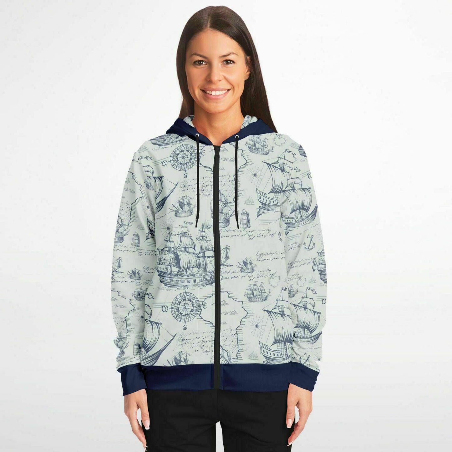 Ships 1 Zip Hoodie Unisex