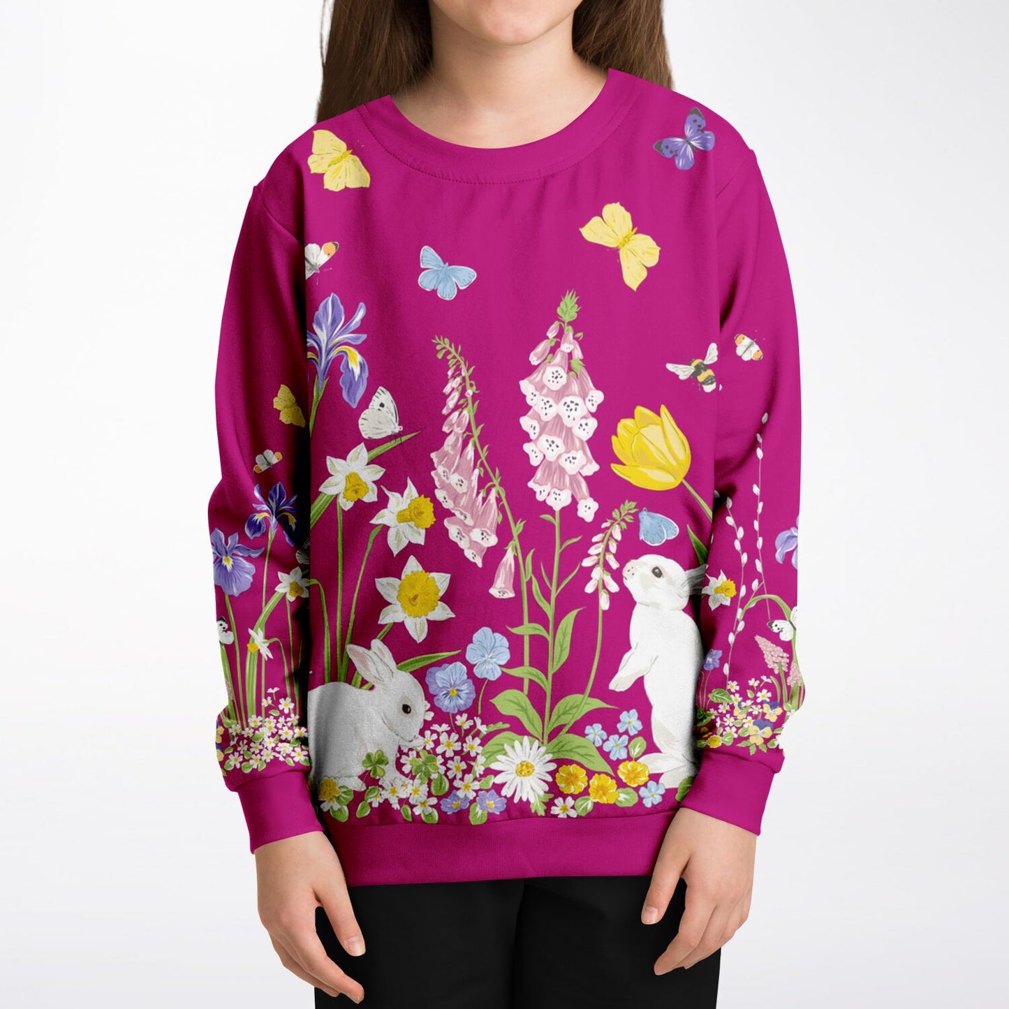 Spring Bunnies Kids Sweatshirt (3 variants)