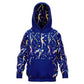 Blue Gymnastics Girl Kids Hoodie