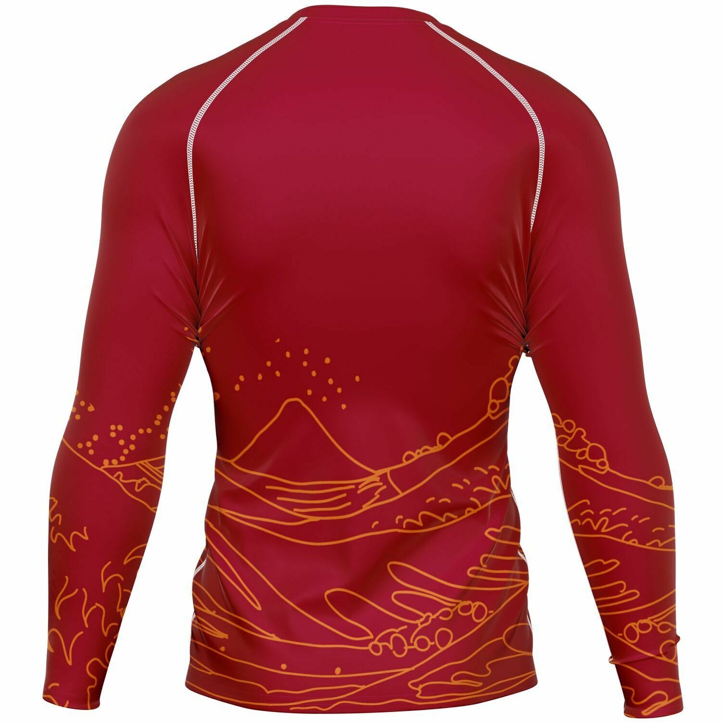 Waves Red Men's Rashguard