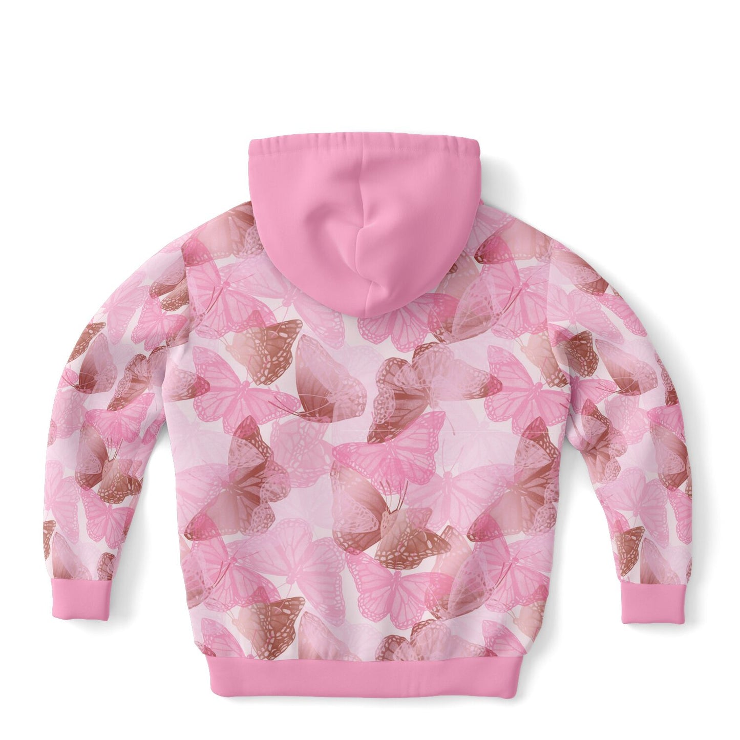 Pink Butterflies Kids Hoodie