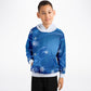 Blue Snowflakes Kids Hoodie 2