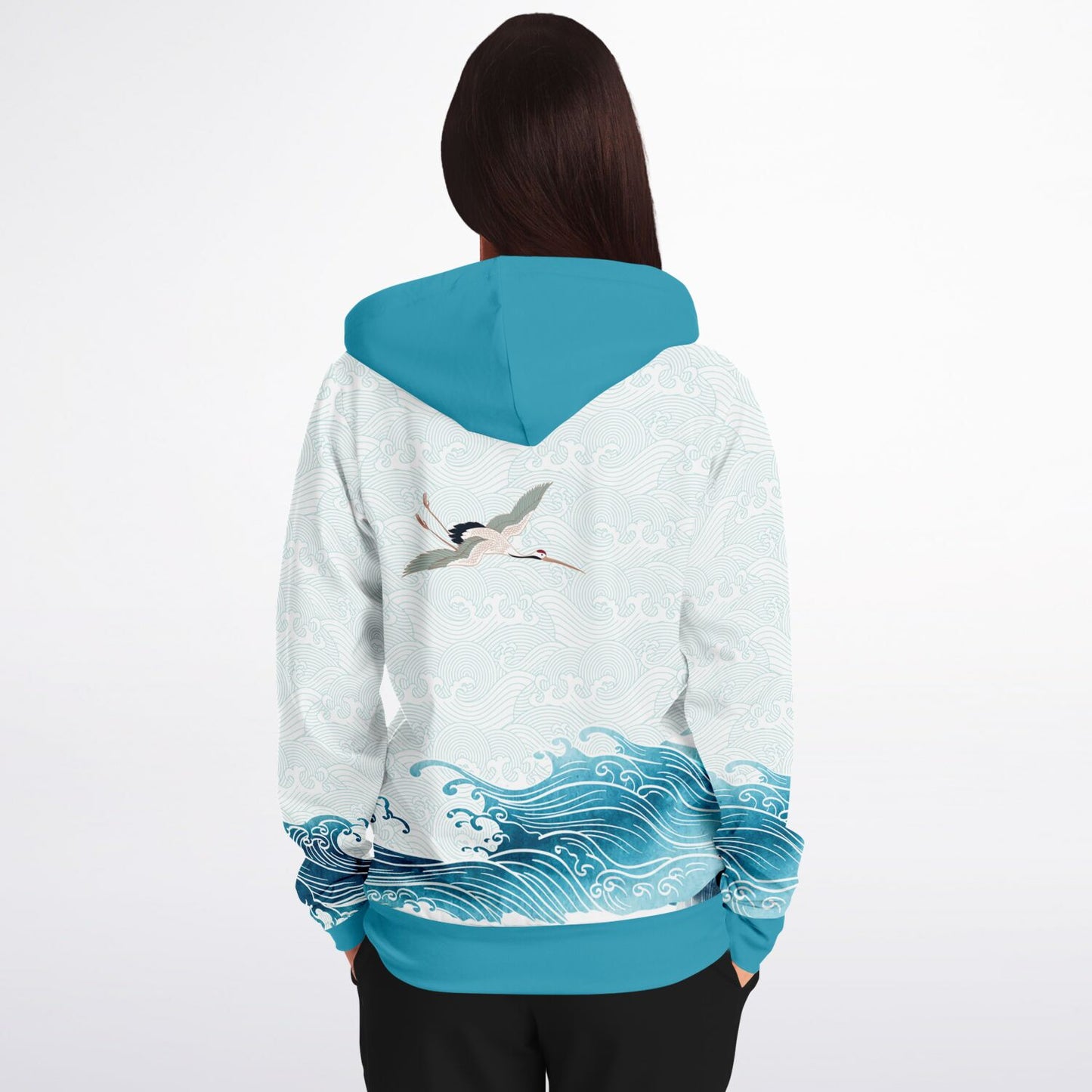 Waves & Cranes Zip Hoodie Unisex (3 variants)