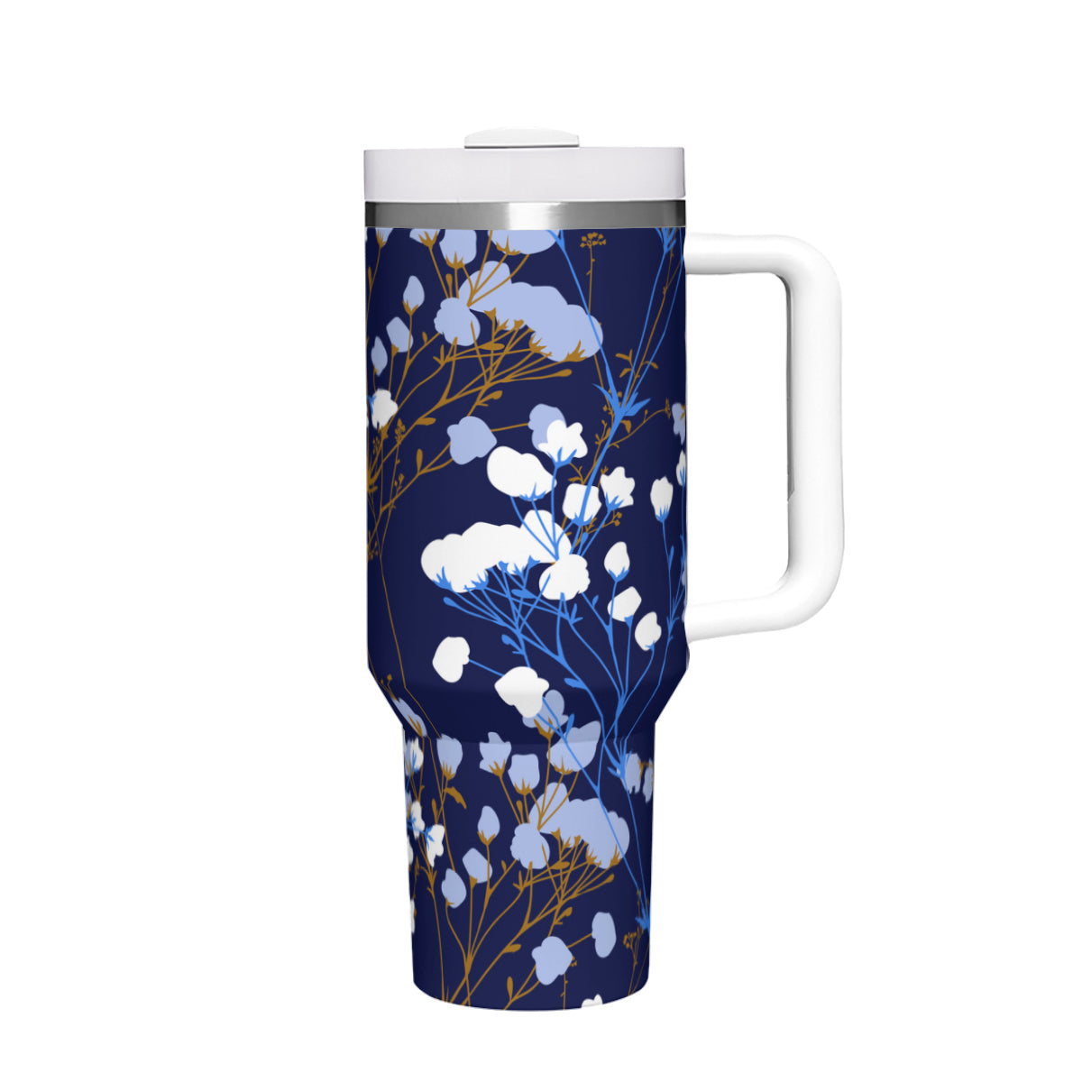 Copy of Blue Flowers 3 Large Capacity 40oz Tumbler Stainless Steel