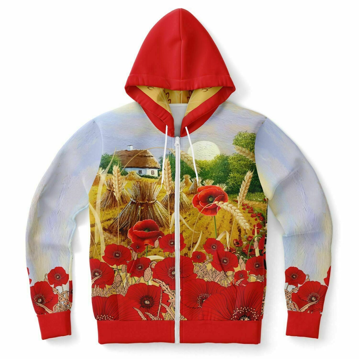 Ukraine Summer Village Zip Hoodie Unisex