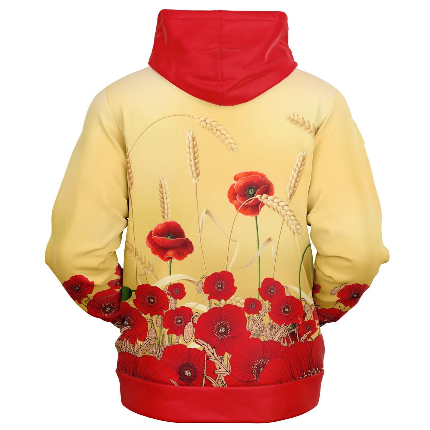 Poppies Zip Hoodie Unisex