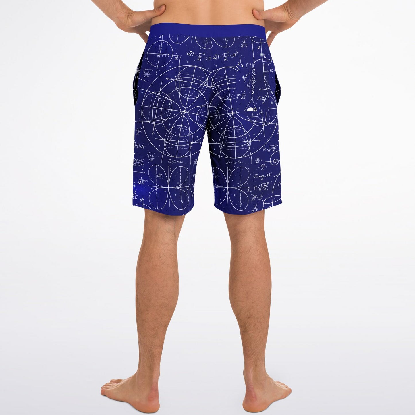 Math 2 Blue Men's Board Shorts