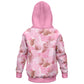 Pink Butterflies Kids Hoodie