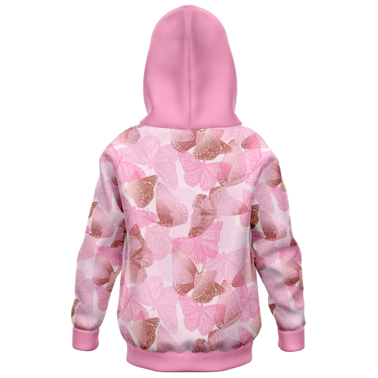 Pink Butterflies Kids Hoodie