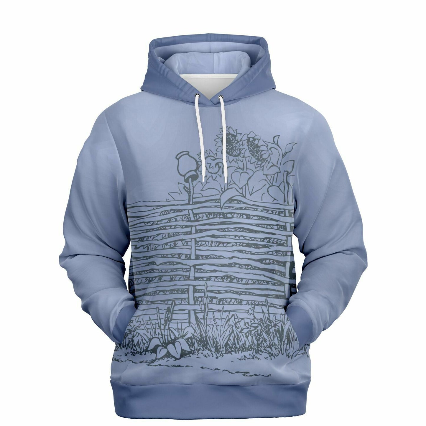 Village Fence Grey Hoodie Unisex (2 variants)