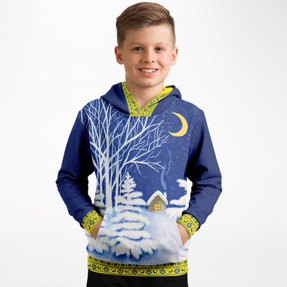 Winter Nights 3 in Ukraine Kids Hoodie