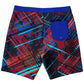 Abstract Red-Blue Men's Board Shorts