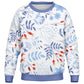 Autumn Blue Flowers Kids Sweatshirt