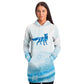 Blue Winter Fox Women's Long Hoodie