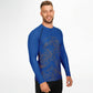 Waves Blue Men's Rashguard (black)