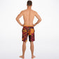 Abstract Orange Men's Board Shorts