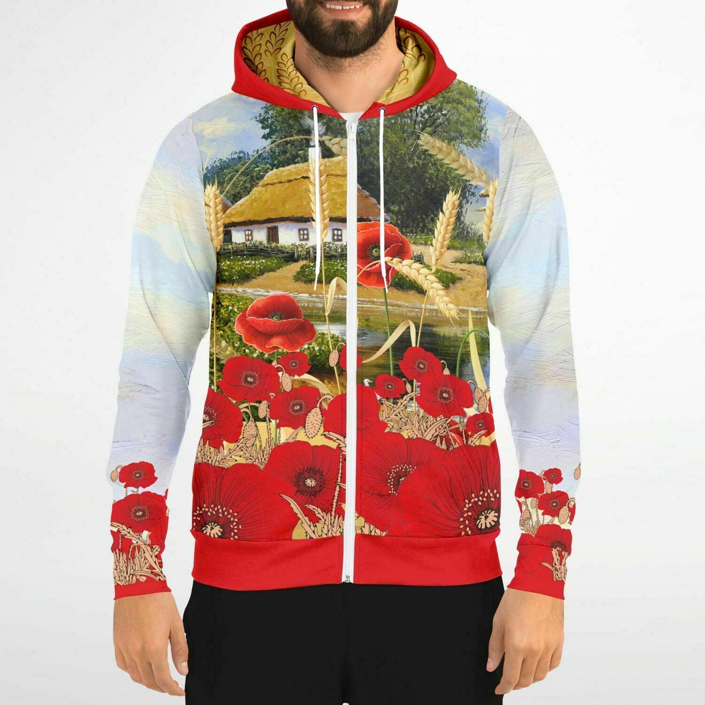 Ukraine Summer Village 1 Zip Hoodie Unisex