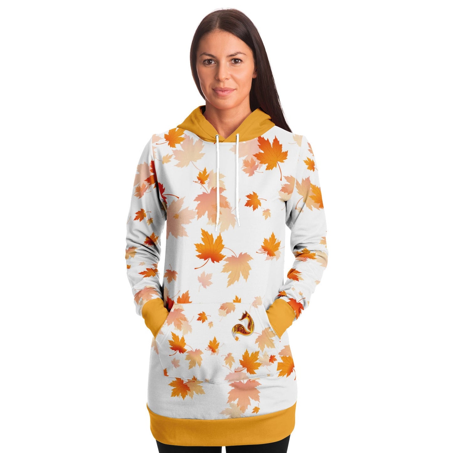 Autumn Fox Women's Longline Hoodie - XL, US stock