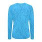 Bright Blue Waves Women's Swim Shirt
