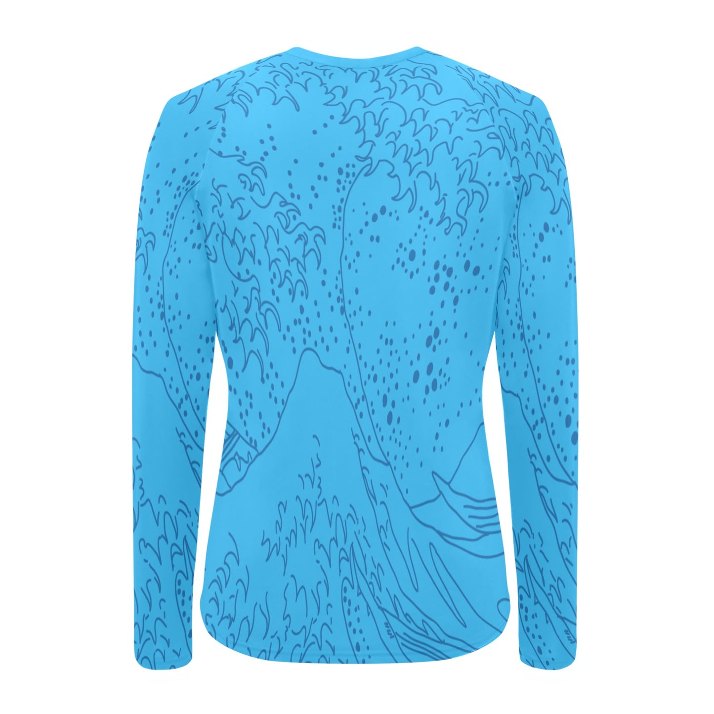 Bright Blue Waves Women's Swim Shirt