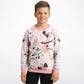 Spring Birds Pink Kids Sweatshirt