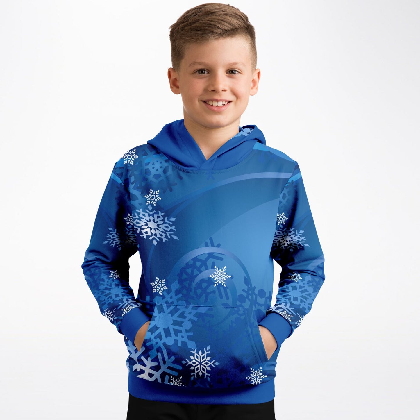 Blue Snowflakes Kids Hoodie - 2 options