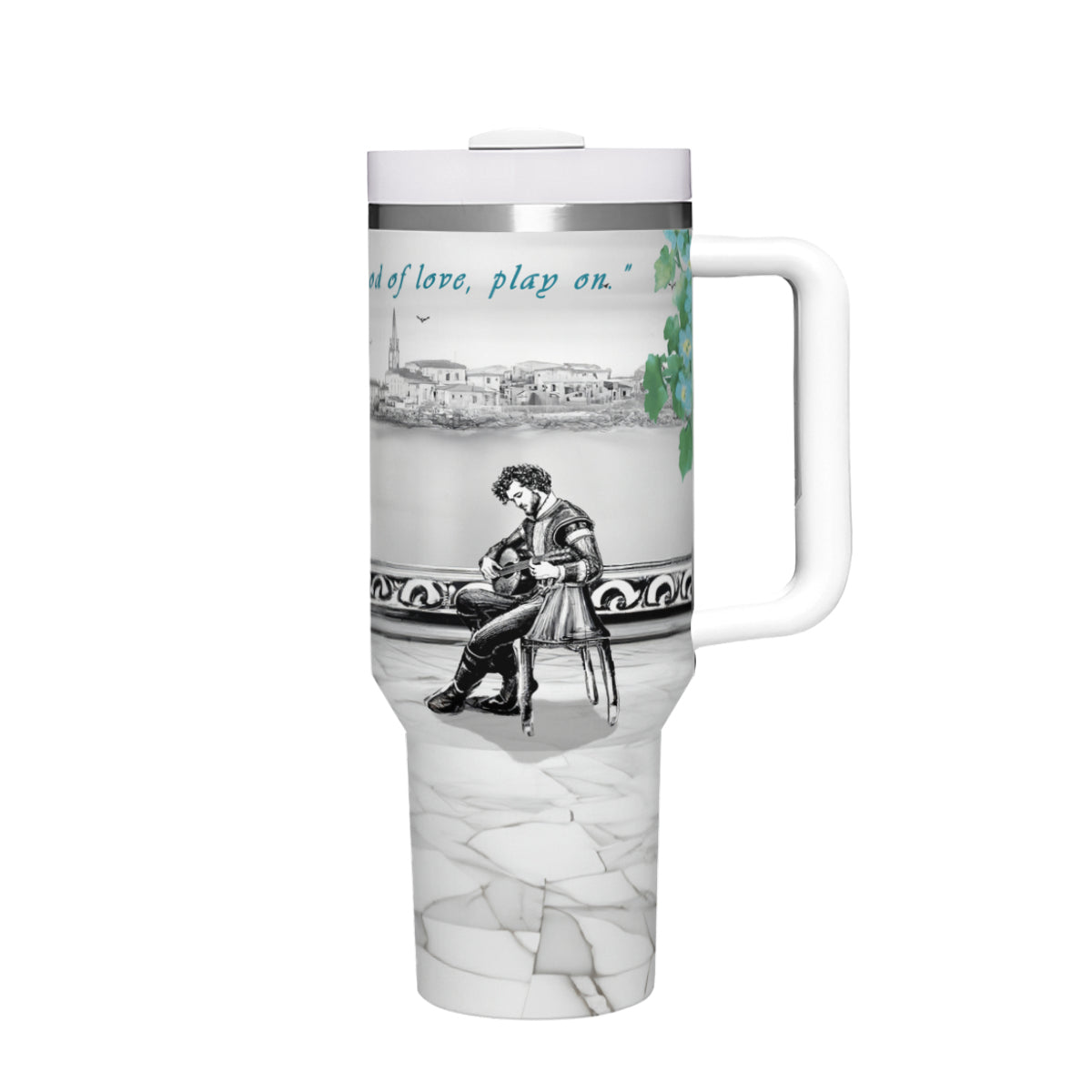 Large Capacity Tumbler with Handle(1100ml/40oz) | Stainless Steel 304 - Musicians-mug2-5mug40
