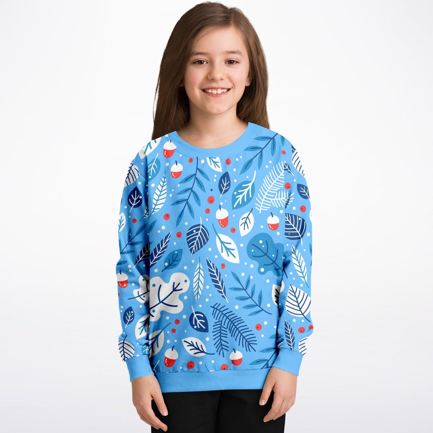 Blue Winter Kids Sweatshirt
