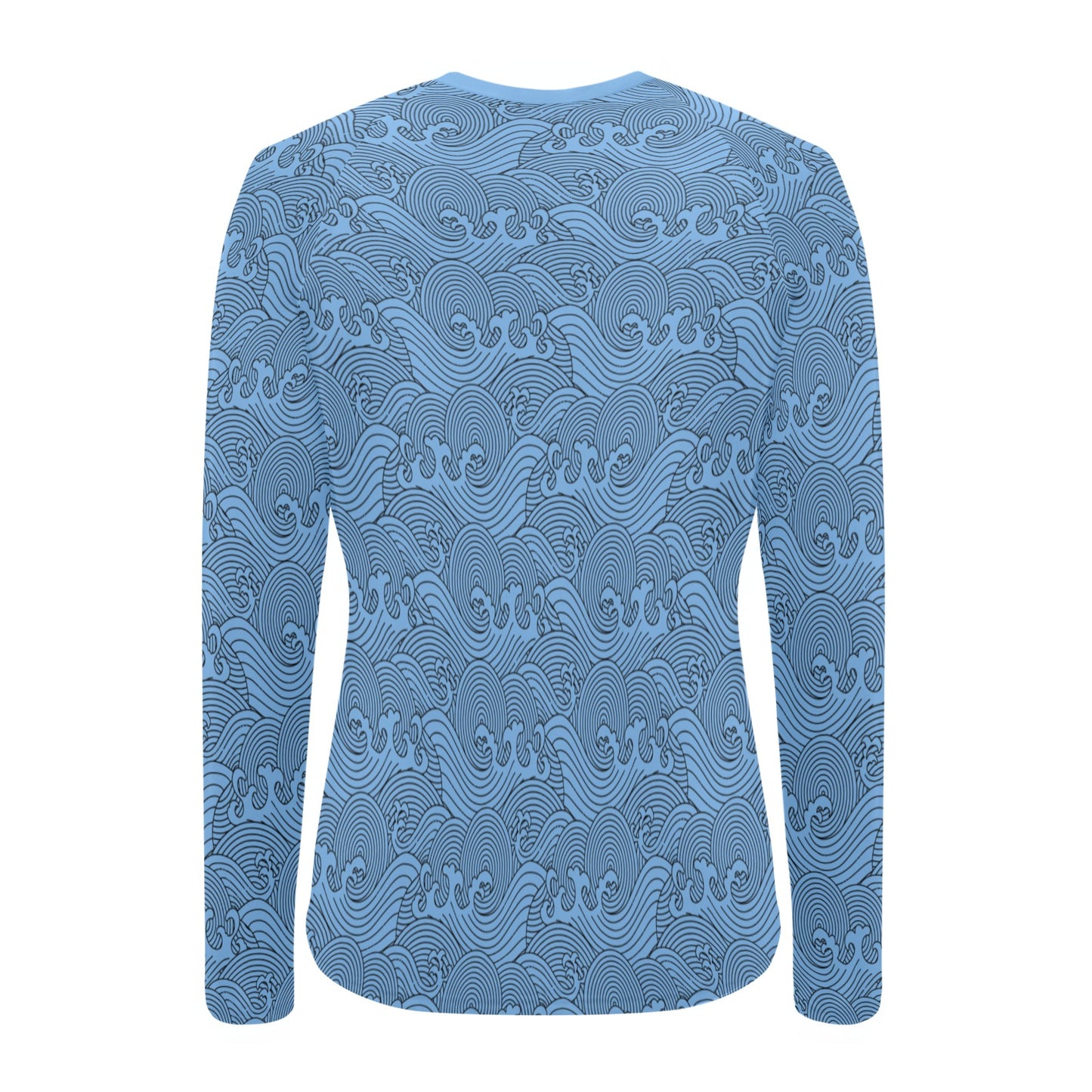 Soft Blue Waves Women's Swim Shirt