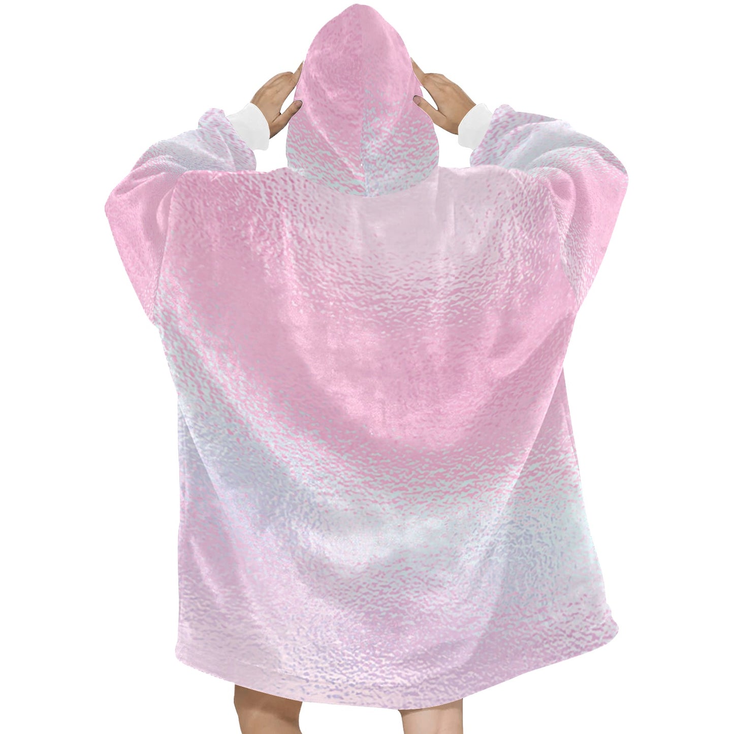 Pink Glass Blanket Hoodie for Women