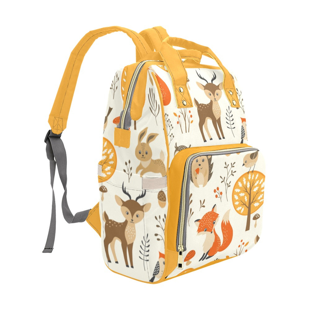 Fall Animals Multipurpose Backpack/Diaper Bag (In US)