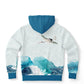 Waves & Cranes Pullover Hoodie Unisex (3 variants)