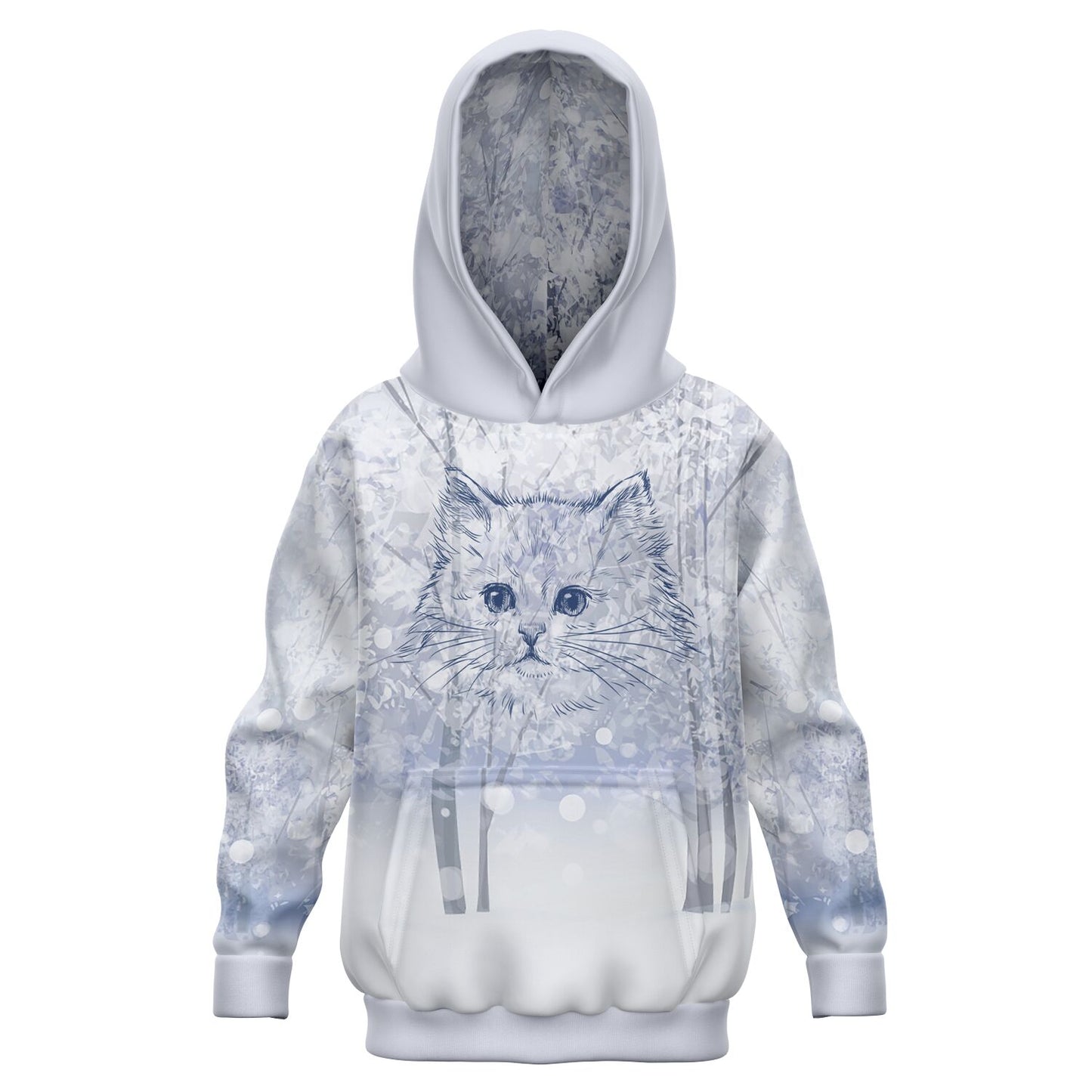 Winter Cat Kids Hoodie