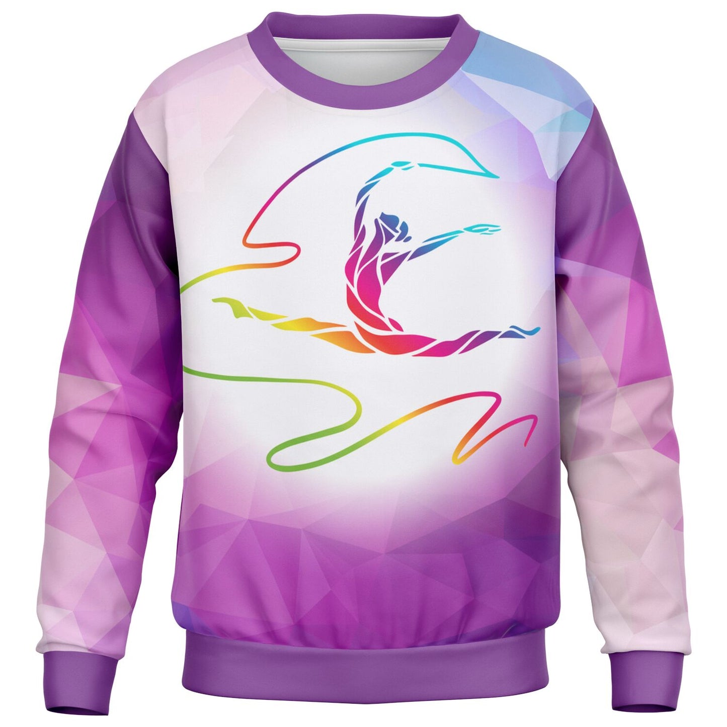 Purple Gymnast Girl Sweatshirt