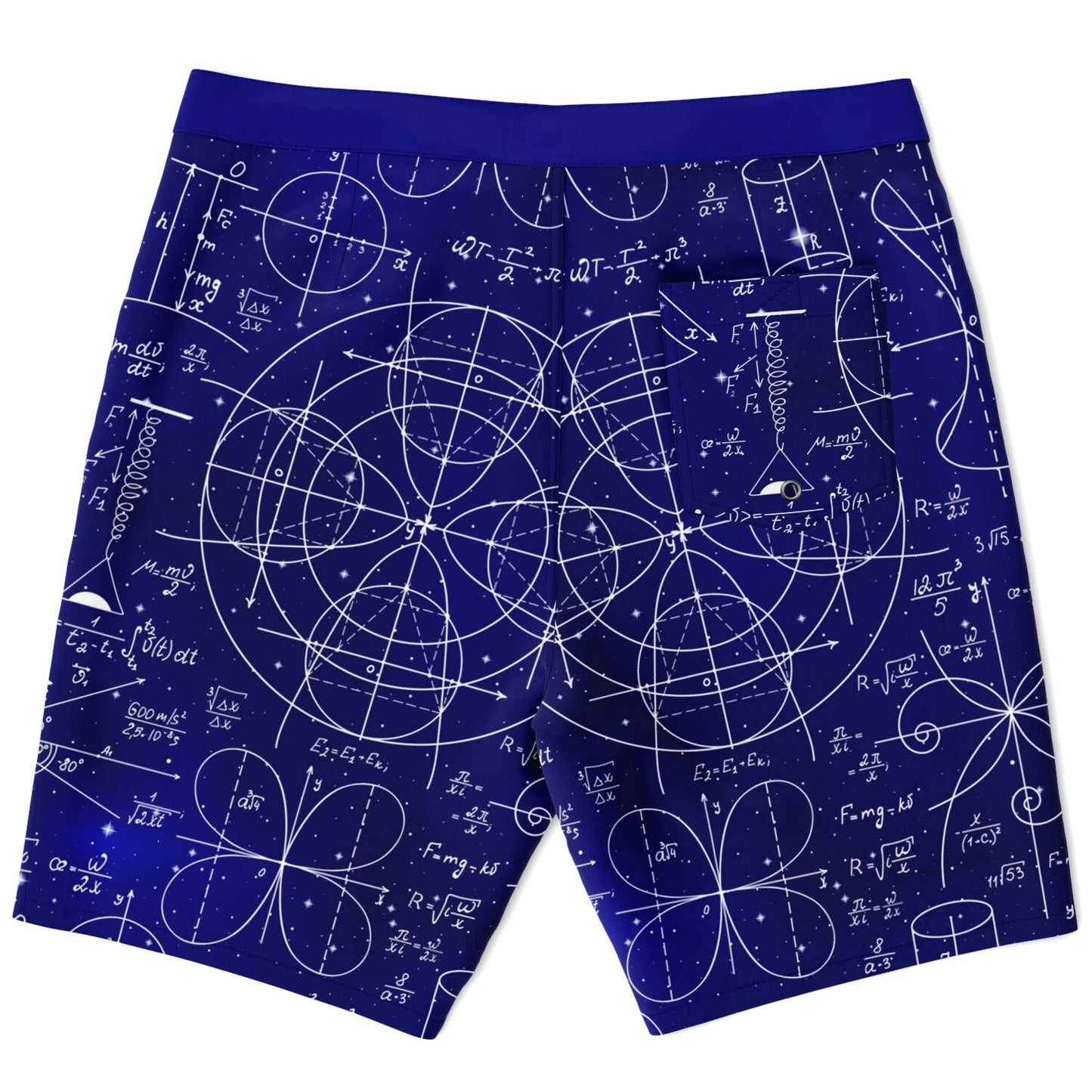 Math 2 Blue Men's Board Shorts